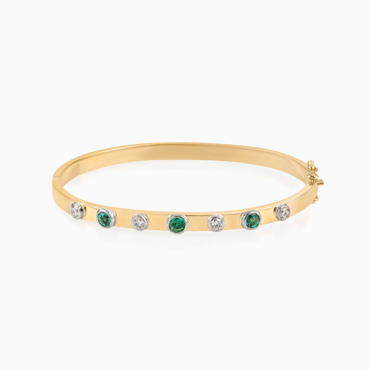 Emerald and Diamond Bangle