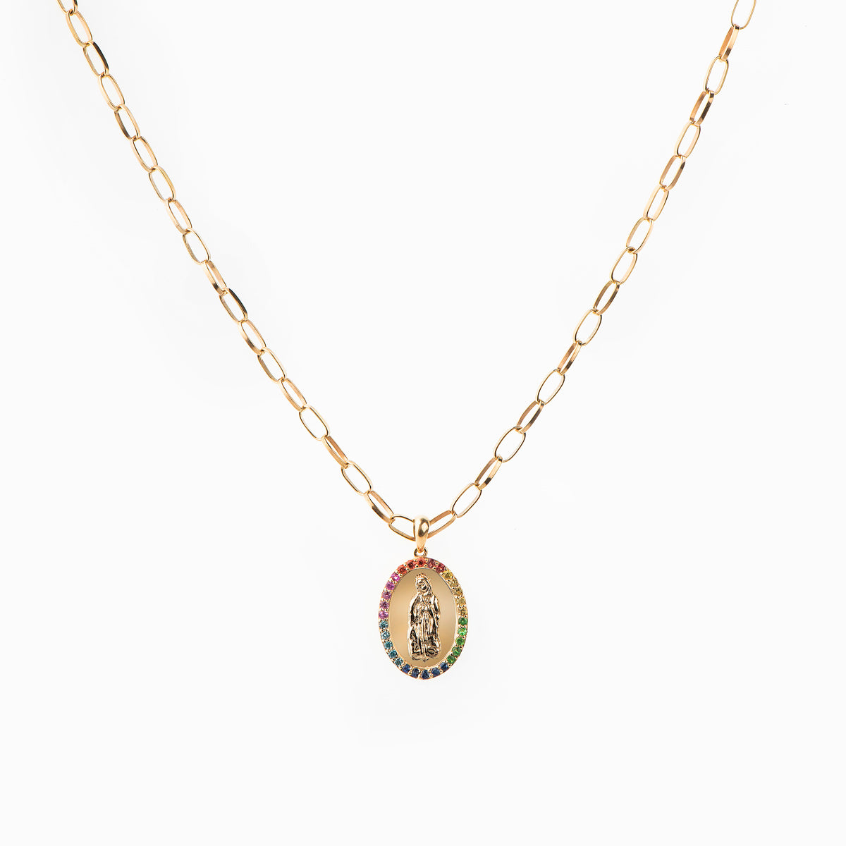 Virgin Mary Colourful Pendant