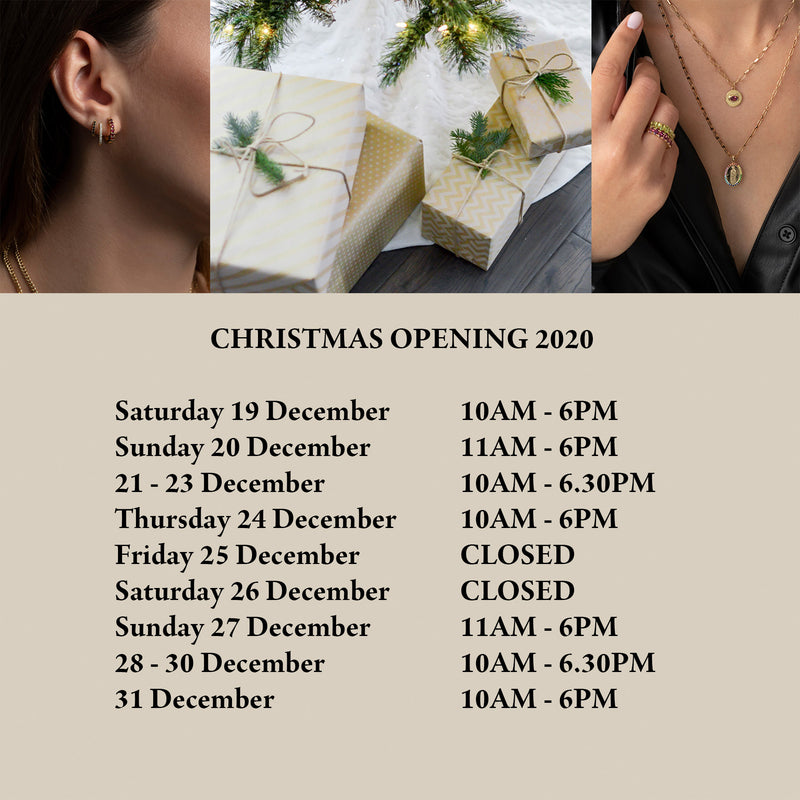 Christmas Opening Hours 2020