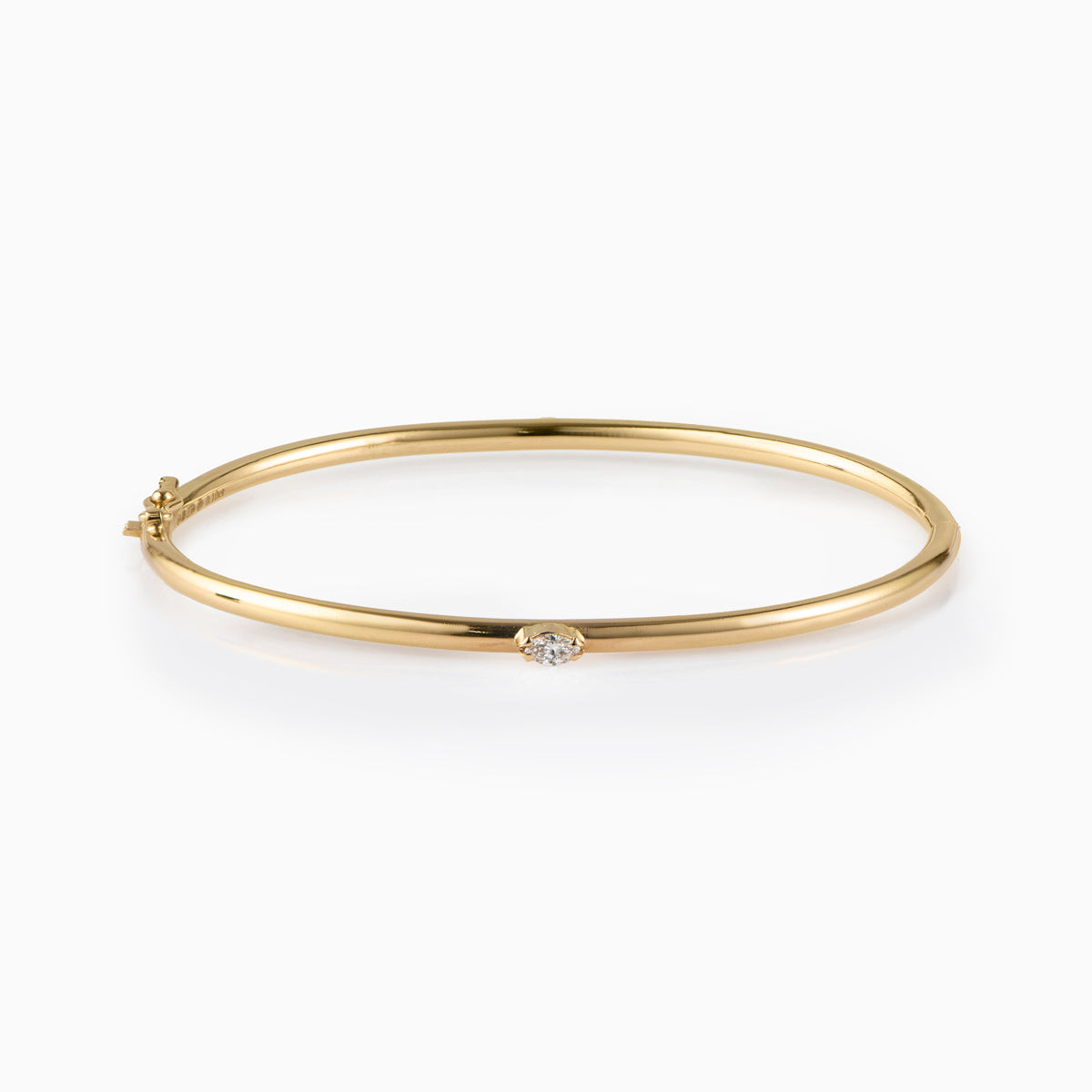 Marquise Shaped Diamond Bangle