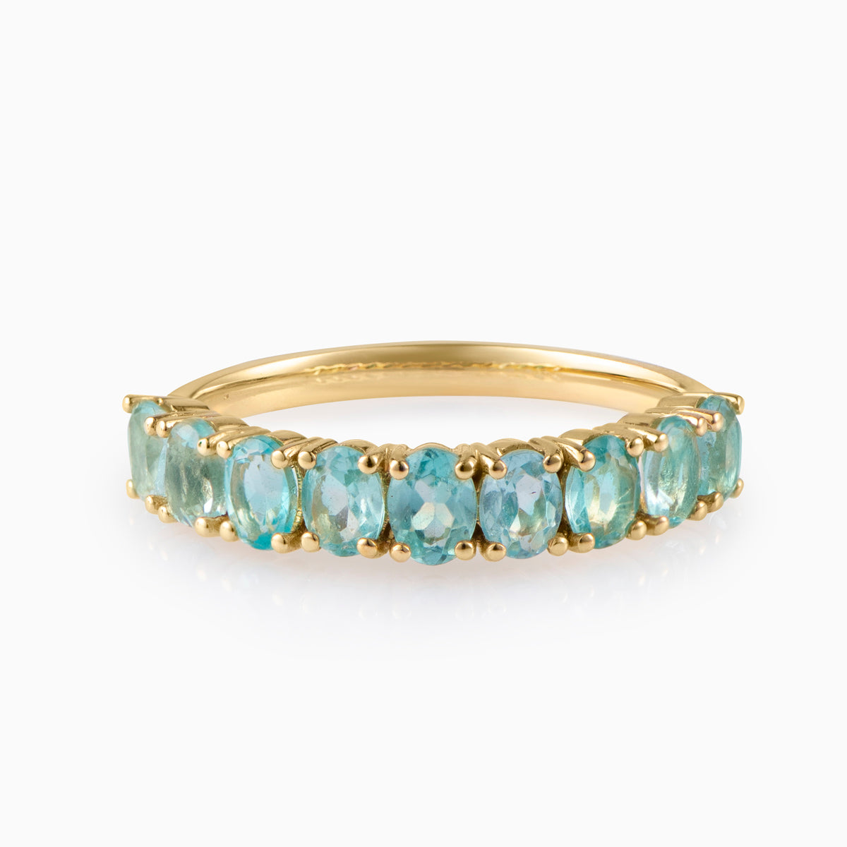 Oval Cut Apatite Ring