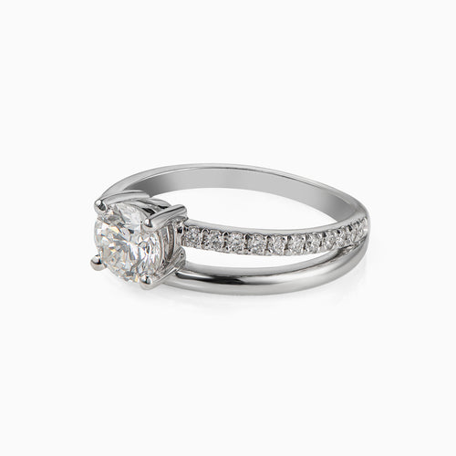 Double Wrap Ring with Pavé Diamonds - Politia Jewelry