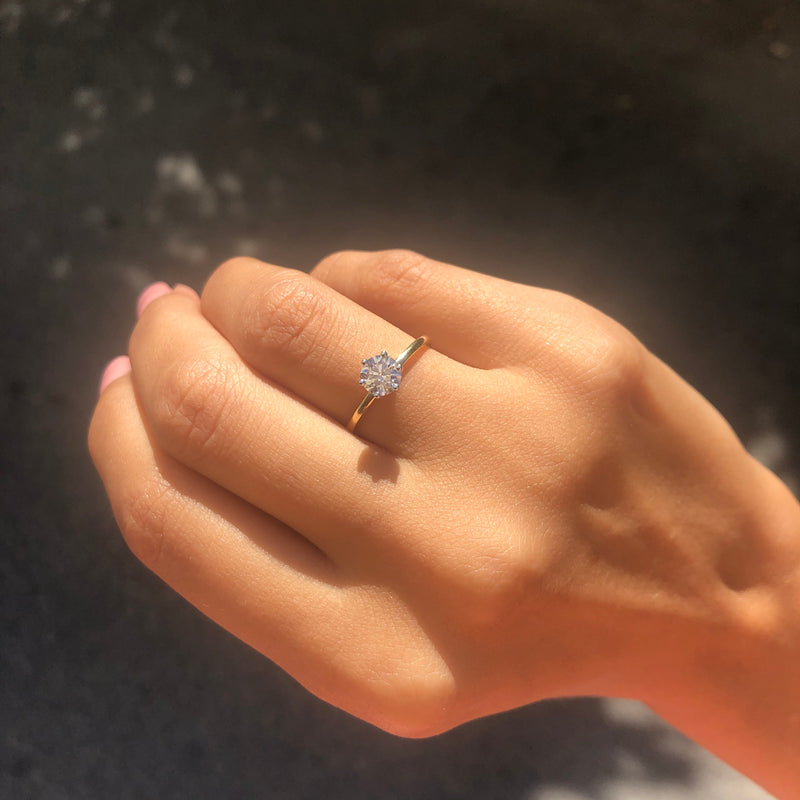 Classic Solitaire Engagement Ring - Politia Jewelry