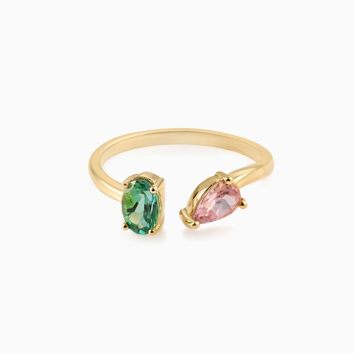 Two Stone Gemstone Ring