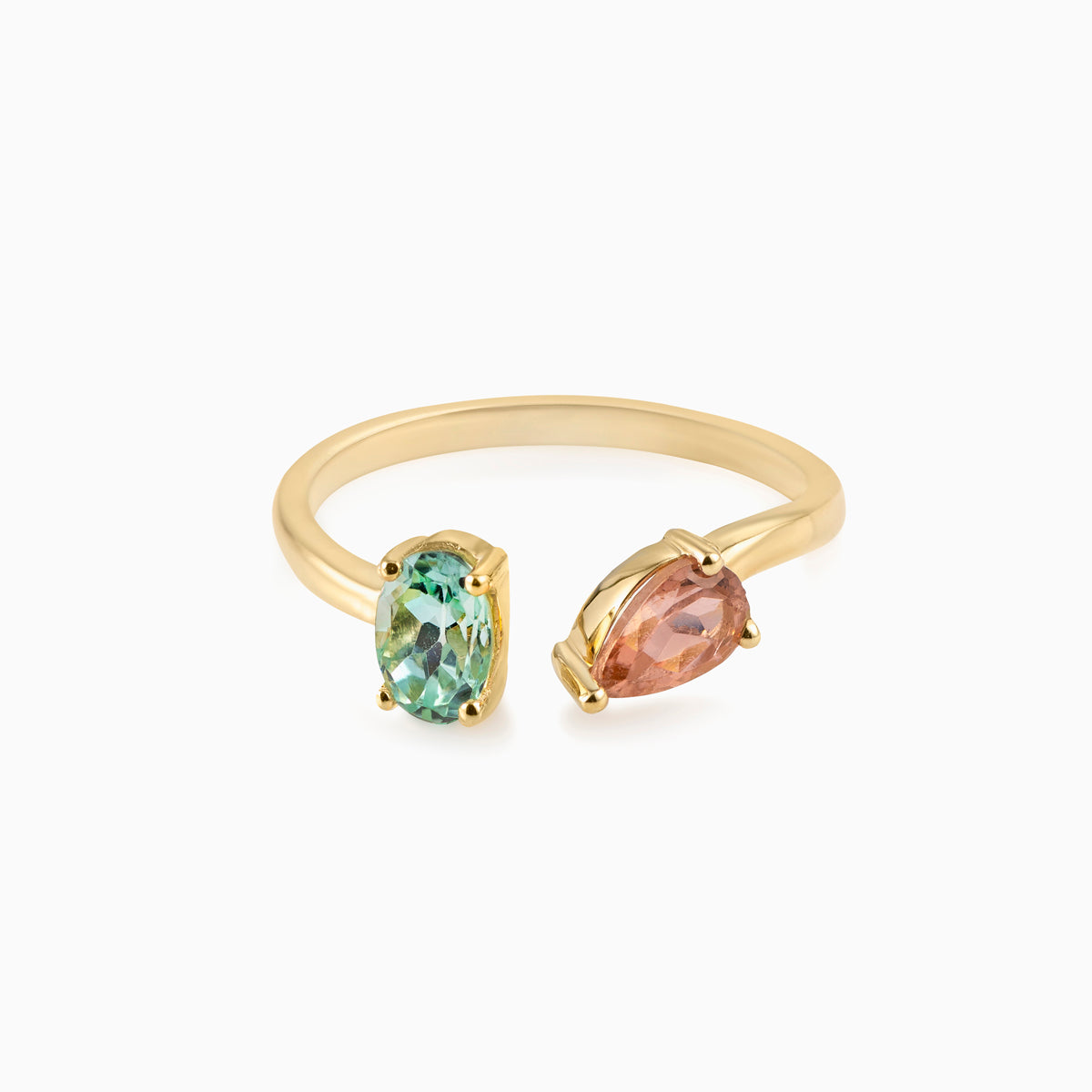 Two Stone Gemstone Ring