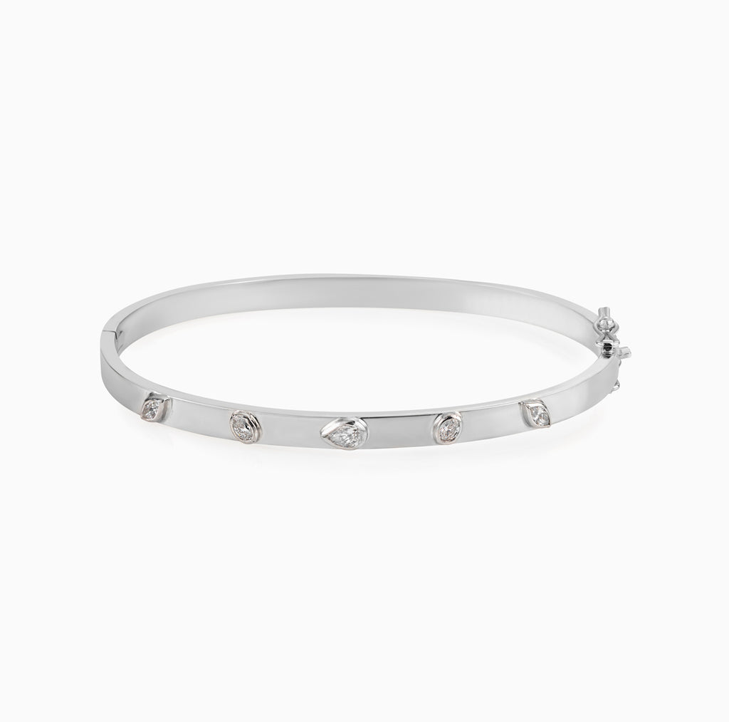 Fancy Shape Diamond Bangle – Politia Jewelry