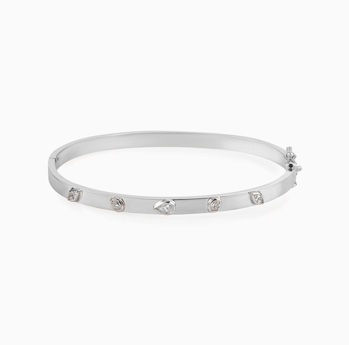 Fancy Shape Diamond Bangle