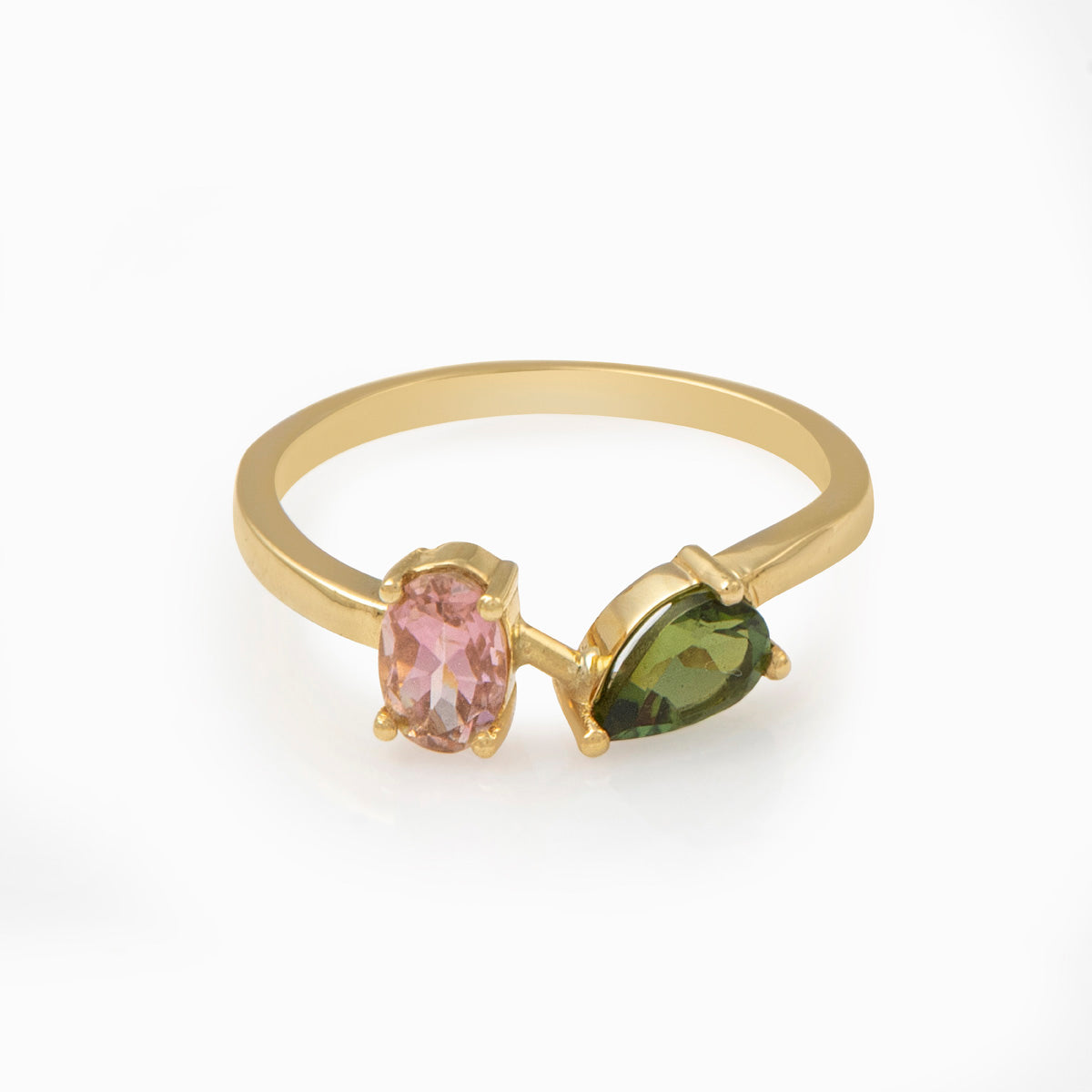 Two Stone Gemstone Ring