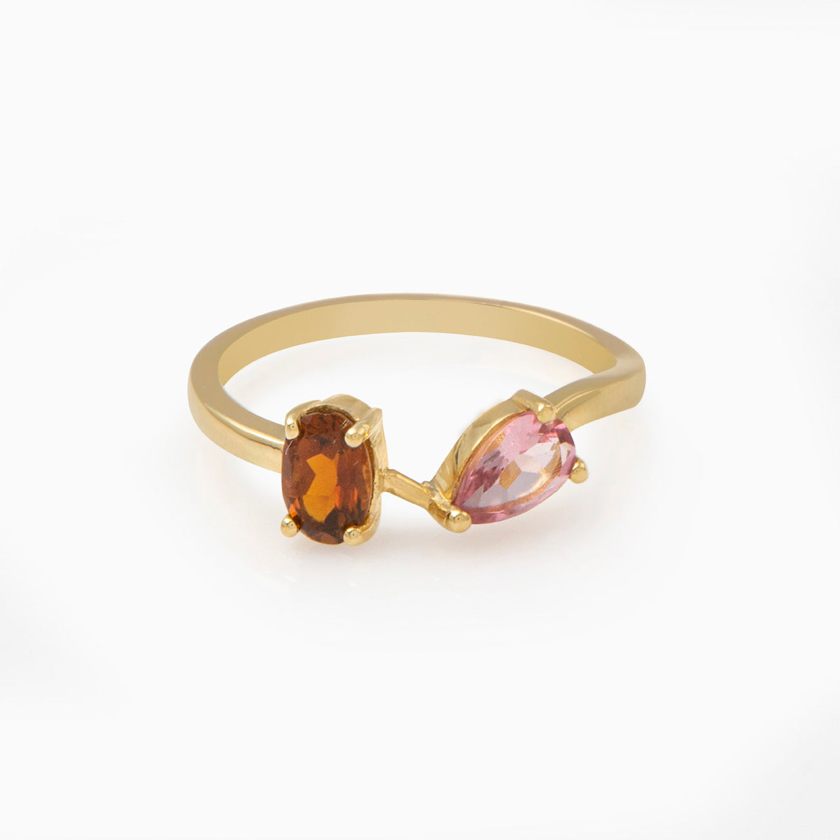 Two Stone Gemstone Ring