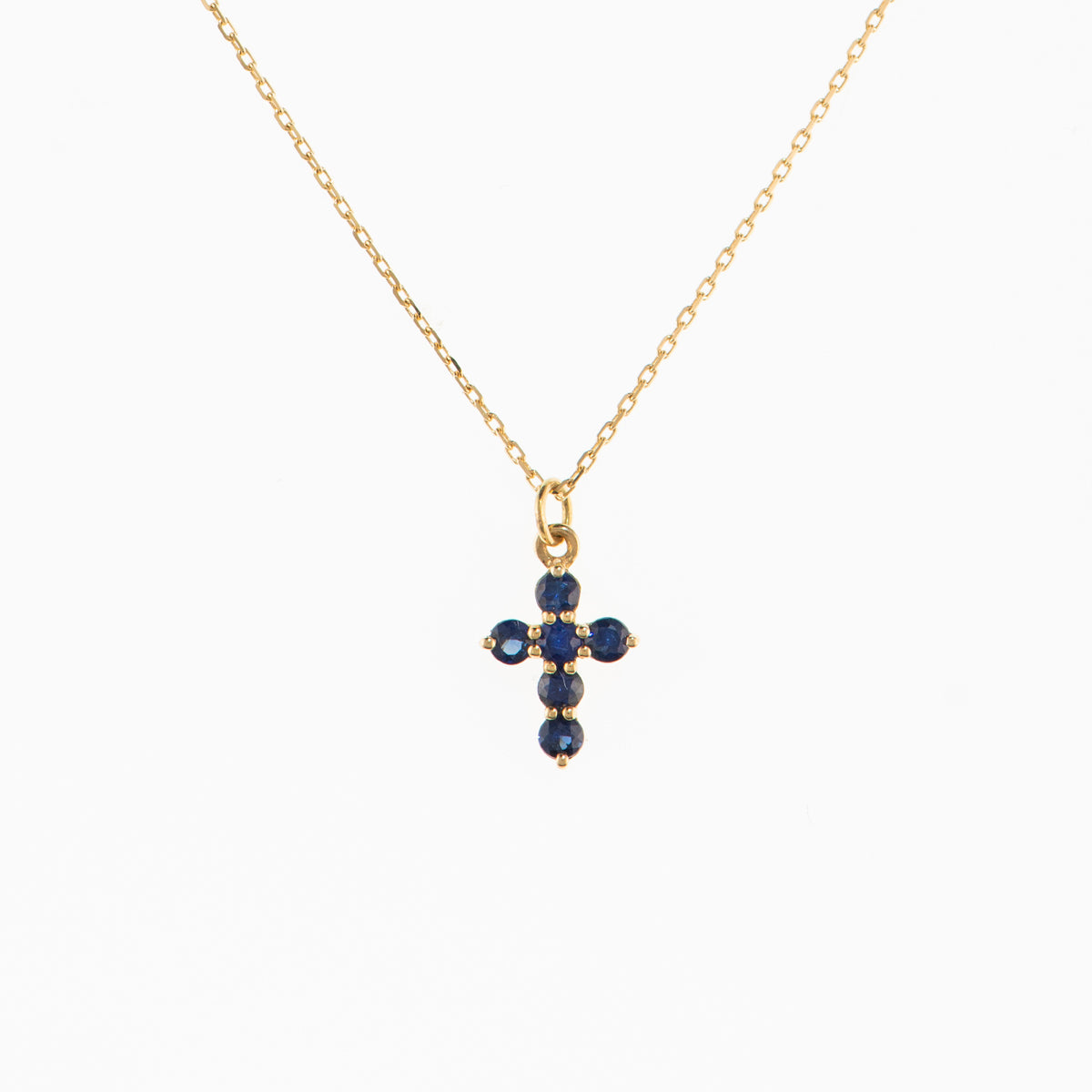 Small Sapphire Cross