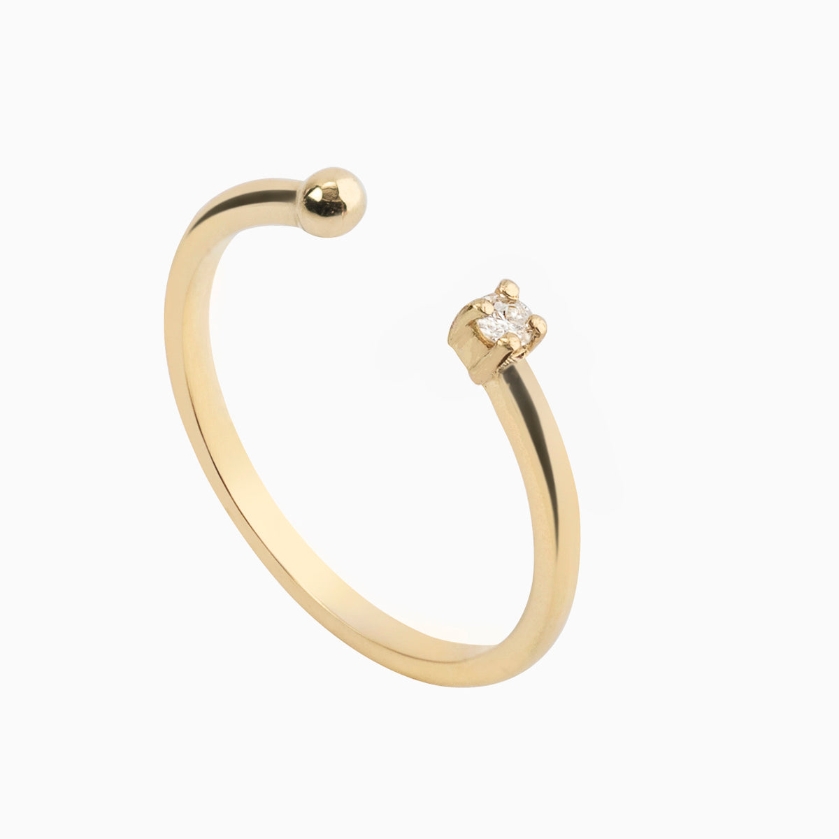Open Diamond Ring with Diamond